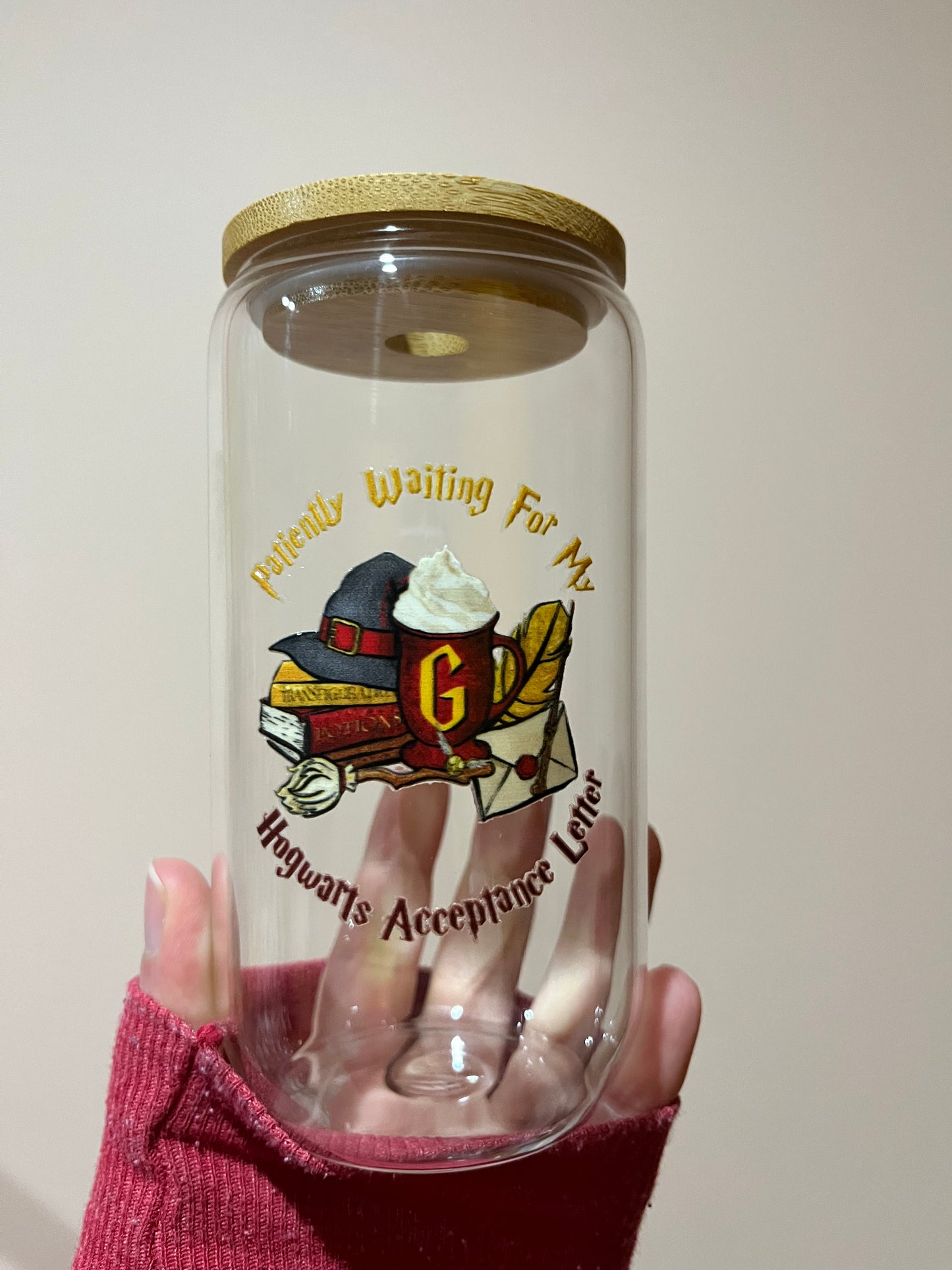 Hogwarts Invite Glass Cup